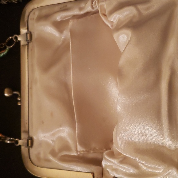 Vintage Art Deco Beaded Evening Bag with Beaded Fringe - Picture 8 of 10